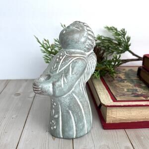 1995 Isabel Bloom Choir Angel Candle Holder Concrete Sculpture Signed Retired